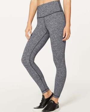 Lululemon Wunder Under High-Rise Tight 28" Space Dye Grey Size 4